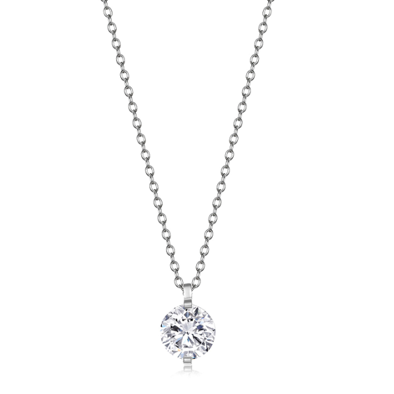 Sterling 925 Silver Moissanite Necklace L-MP0142-5CT