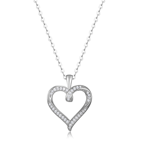 Sterling 925 Silver Moissanite Necklace L-MP0149