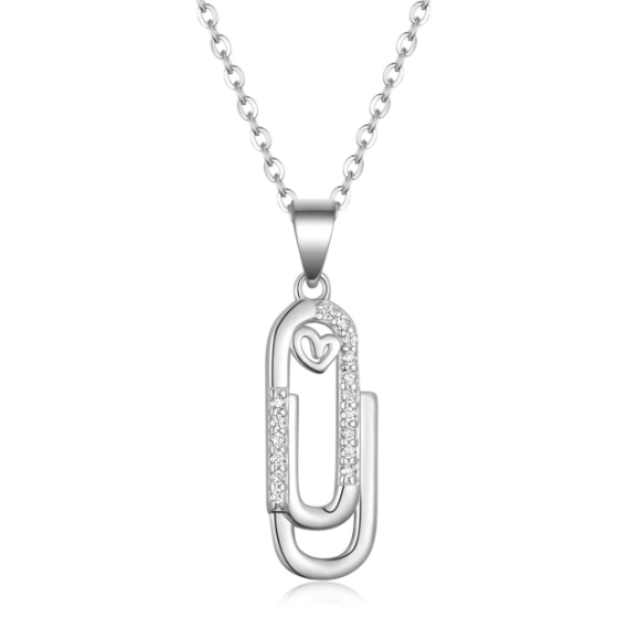 Sterling 925 Silver Moissanite Necklace L-MP0022