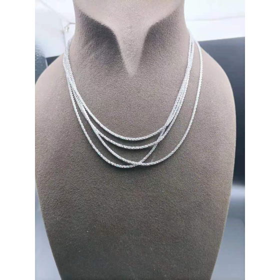925 Silver Fine Cabbage Link Chain